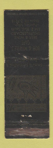 Matchbook Cover - Bob & Myrtle's Cafe Pontiac MI WORN