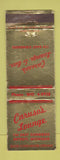 Matchbook Cover - Caruso's Lounge Detroit MI WORN