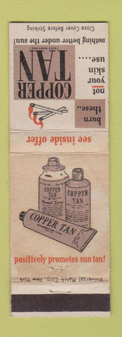 Matchbook Cover - Copper Tan tanning product WEAR