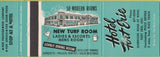 Matchbook Cover - New Turf Room Hotel Fort Erie ON WORN