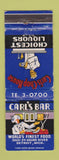 Matchbook Cover - Carl's Bar Detroit MI restaurant WEAR