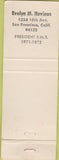 Matchbook Cover - RMS Convention San Diego Montreal QC pinup