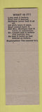 Matchbook Cover - Biddle's Cafe Tavern Cromwell IN hillbilly