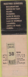 Matchbook Cover - Suites Emperador Mexico DF WORN