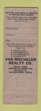 Matchbook Cover - Van Mechelen Real Estate Davenport IA pinup WORN
