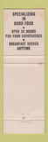 Matchbook Cover - Ramonds Restaurant Saginaw MI
