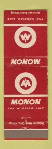 Matchbook Cover - Hoosier Line Monon Railroad