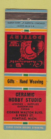 Matchbook Cover - Ceramic Hobby Studio Pontaic MI WEAR