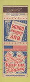 Matchbook Cover - WWII Buy Bonds ARROW WEAR