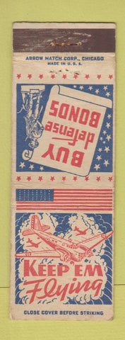 Matchbook Cover - WWII Buy Bonds ARROW WEAR