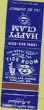 Matchbook Cover - Happy Clam Kirkland WA