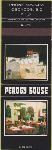 Matchbook Cover - Perogy House Osoyoos BC