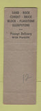 Matchbook Cover - Firestone Building Materials Downey CA hillbilly