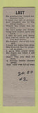 Matchbook Cover - Biddle's Restaurant Cromwell IN low phone # Hillbilly