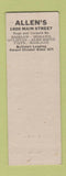Matchbook Cover - Allen's Rug Mart Buffalo NY hillbilly