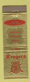 Matchbook Cover - Kragers Restaurant Detroit MI
