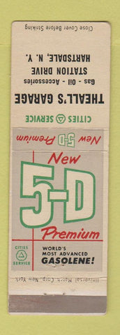 Matchbook Cover - Cities oil gas Theall's Garage Hartsdale NY