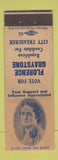 Matchbook Cover - Florence Graystone Treasurer Election Utica NY