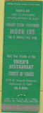Matchbook Cover - Skier's Restaurant Inglewood CA