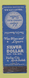 Matchbook Cover - Silver Dollar Christie's Place Valley City ND WEAR