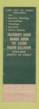 Matchbook Cover - Gold Coast Hotels Chicago IL Croydon Eastgate St Clair