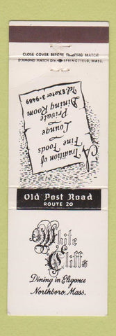 Matchbook Cover - White Cliffs Restaurant Northboro MA