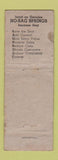 Matchbook Cover - No Sag Springs Detroit MI Furniture mattresses WEAR