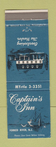 Matchbook Cover - Captain's Inn Forked River ND