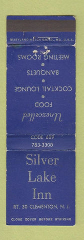Matchbook Cover - Silver Lake Inn Clemnton NJ WORN