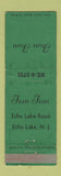 Matchbook Cover - Tom Tom Echo Lake NJ WEAR