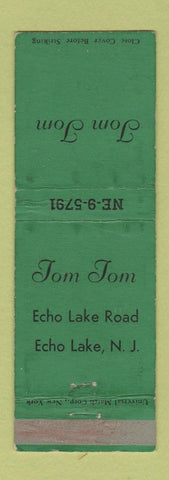 Matchbook Cover - Tom Tom Echo Lake NJ WEAR