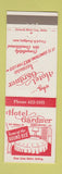 Matchbook Cover - Hotel Gardner Shreveport LA