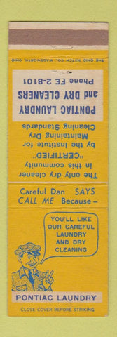 Matchbook Cover - Pontiac Laundry Dry Cleaning MI