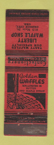 Matchbook Cover - Liberty Waffle Shop Oregon City OR