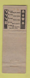 Matchbook Cover - Liberty Waffle Shop Oregon City OR