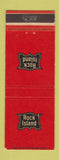 Matchbook Cover - Rock Island Railroad