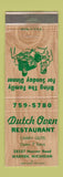Matchbook Cover - Dutch Oven Restaurant Warren MI
