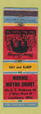 Matchbook Cover - Morris Motor Court Lewisburg OH WORN