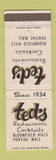 Matchbook Cover - Ted's Restaurant Bloomfield Hills MI Pontiac