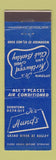 Matchbook Cover - Hund's Restaurant Detroit MI Club Berkley