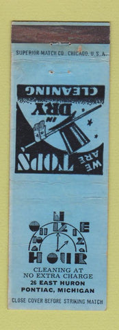 Matchbook Cover - One Hour Cleaners Pontiac MI WEAR