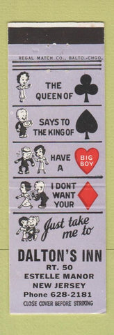Matchbook Cover - Dalton's Inn Estelle Manor NJ