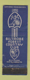 Matchbook Cover - Biltmore Forest Country Club NC WORN