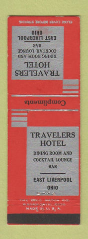 Matchbook Cover - Travelers Hotel East Liverpool OH