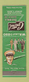 Matchbook Cover - Central Overall Supply Detroit MI work clothes