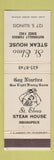 Matchbook Cover - St Elmo Steak House Indianapolis IN Gay Nineties