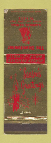 Matchbook Cover - The Downtowner Gardner KS Christmas WEAR