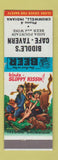 Matchbook Cover - Biddle's Cafe Tavern Cromwell IN hillbilly