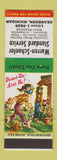 Matchbook Cover - Warren Schaefer Standard oil gas Dearborn MI hillbilly