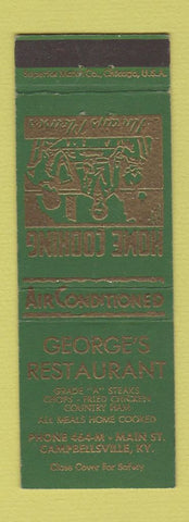 Matchbook Cover - George's Restaurant Campbellsville KY